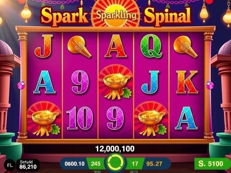 Sparkling Spins colorful slot reels with Indian motifs